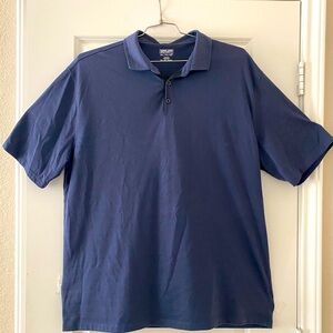 Kirkland Signature Polo shirt for men. XXL Navy Blue